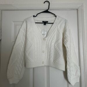 New Cable Knit Cardigan Sweater